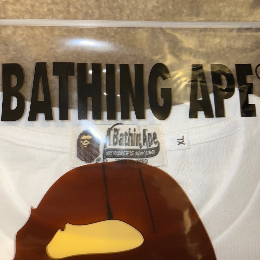 OVO BAPE LARGE WHITE T SHIRT XL